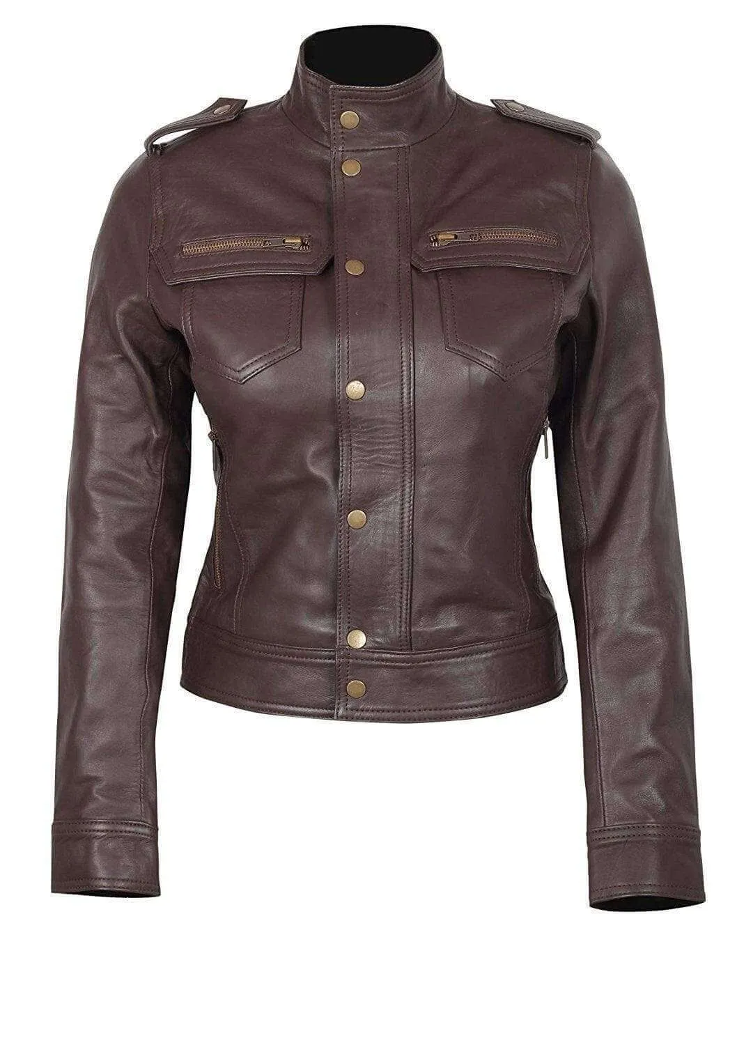 Rise of The Tomb Raider Lara Croft Women's Brown Leather Jacket