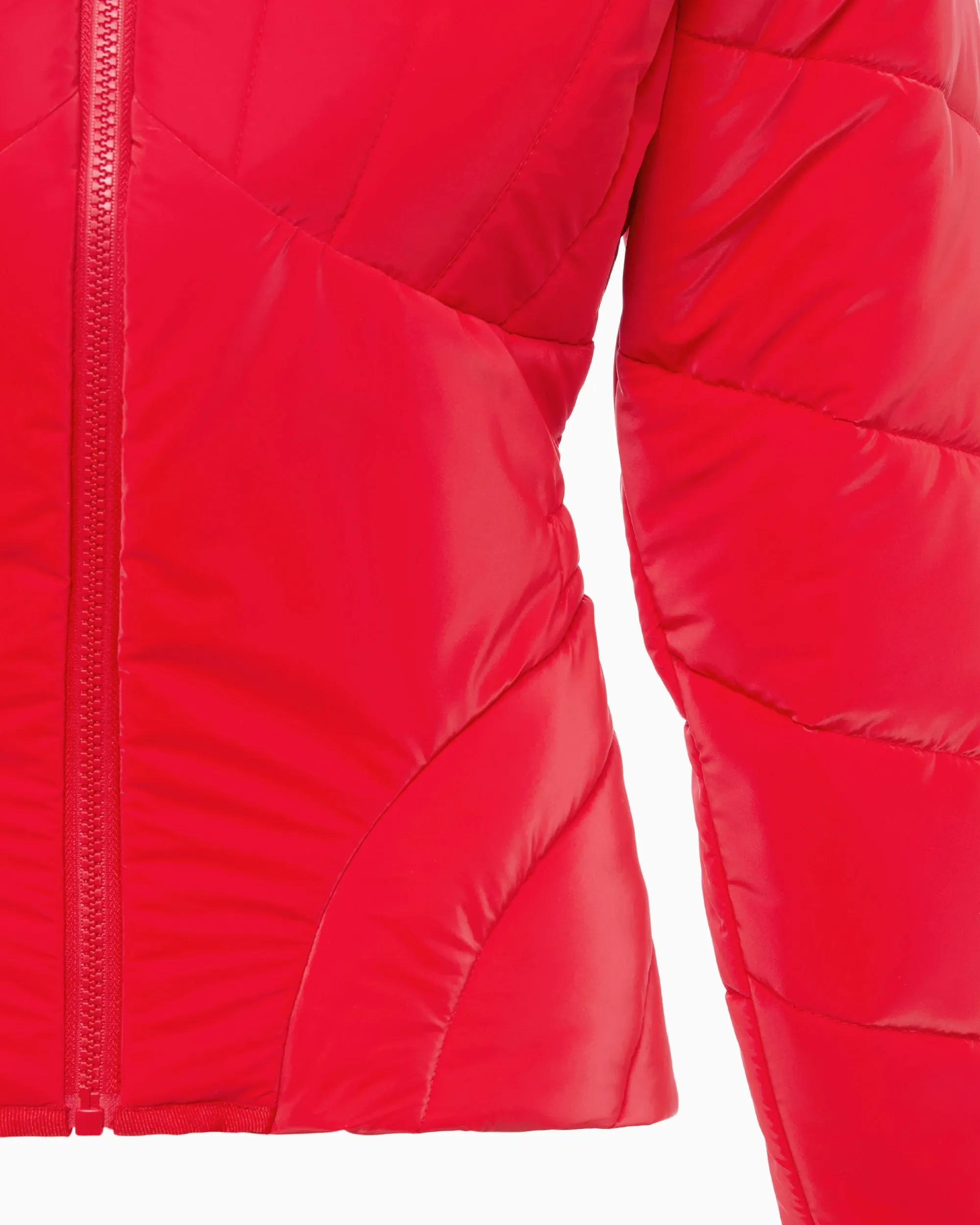 Sculpted Puffer Jacket | Scarlet