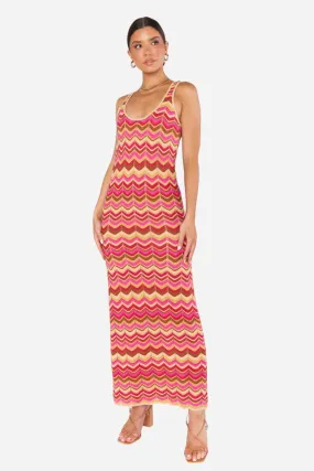 Show Me Your Mumu Tala Tank Maxi Dress in Horizon Stripe Knit