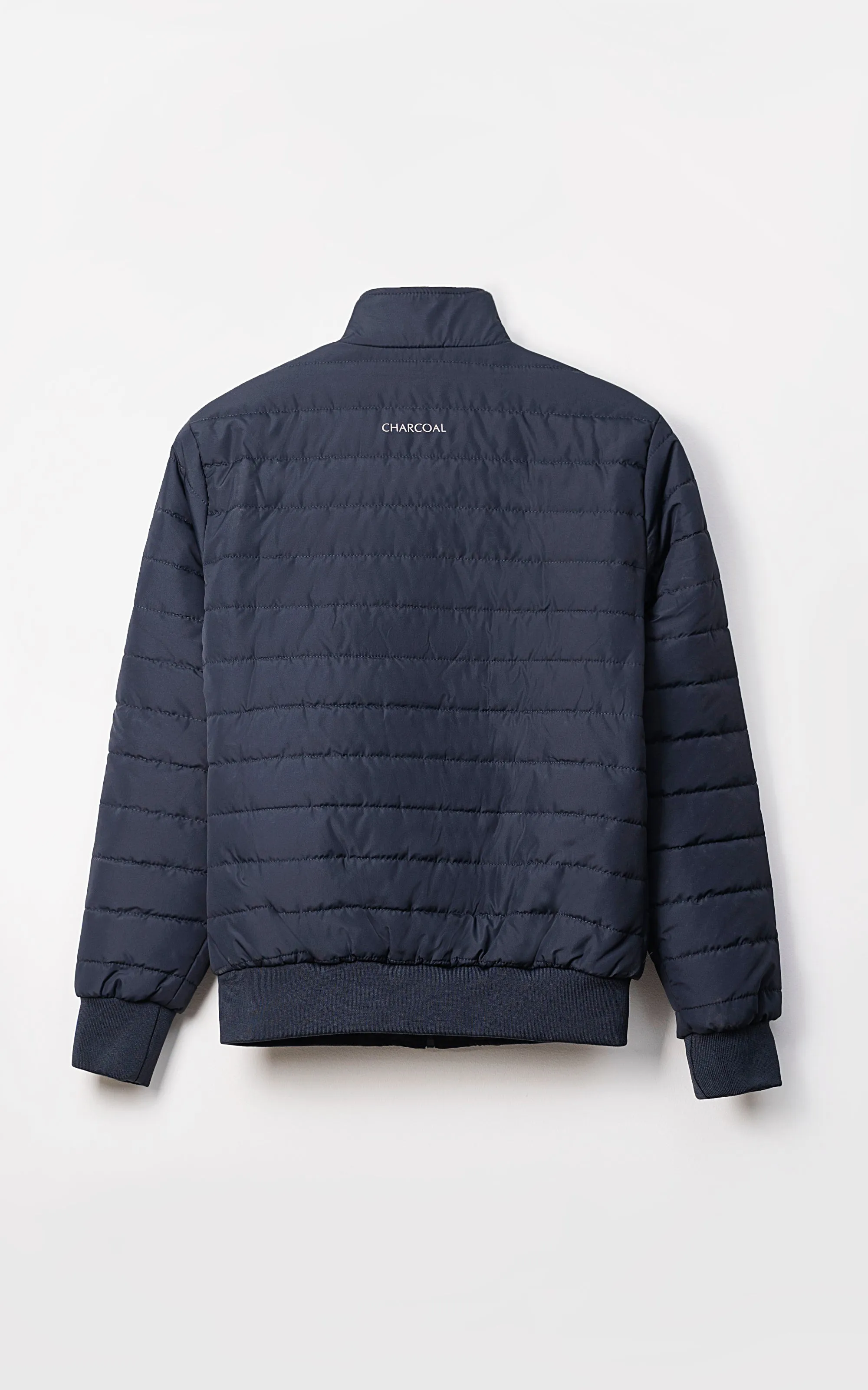 SIGNATURE AUSTIN MARTIN PUFFER JACKET FULL SLEEVE NAVY