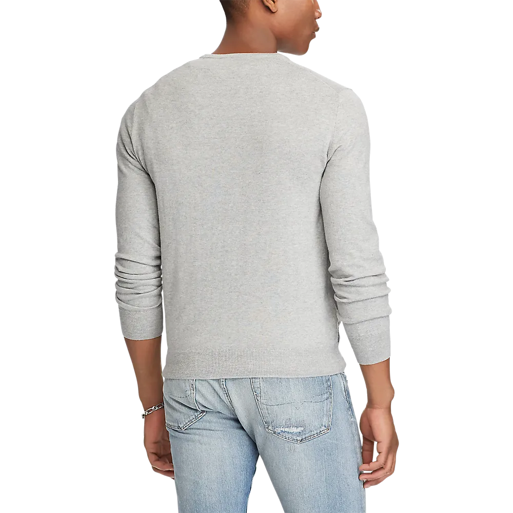 Slim Fit Cotton Sweater - Heather