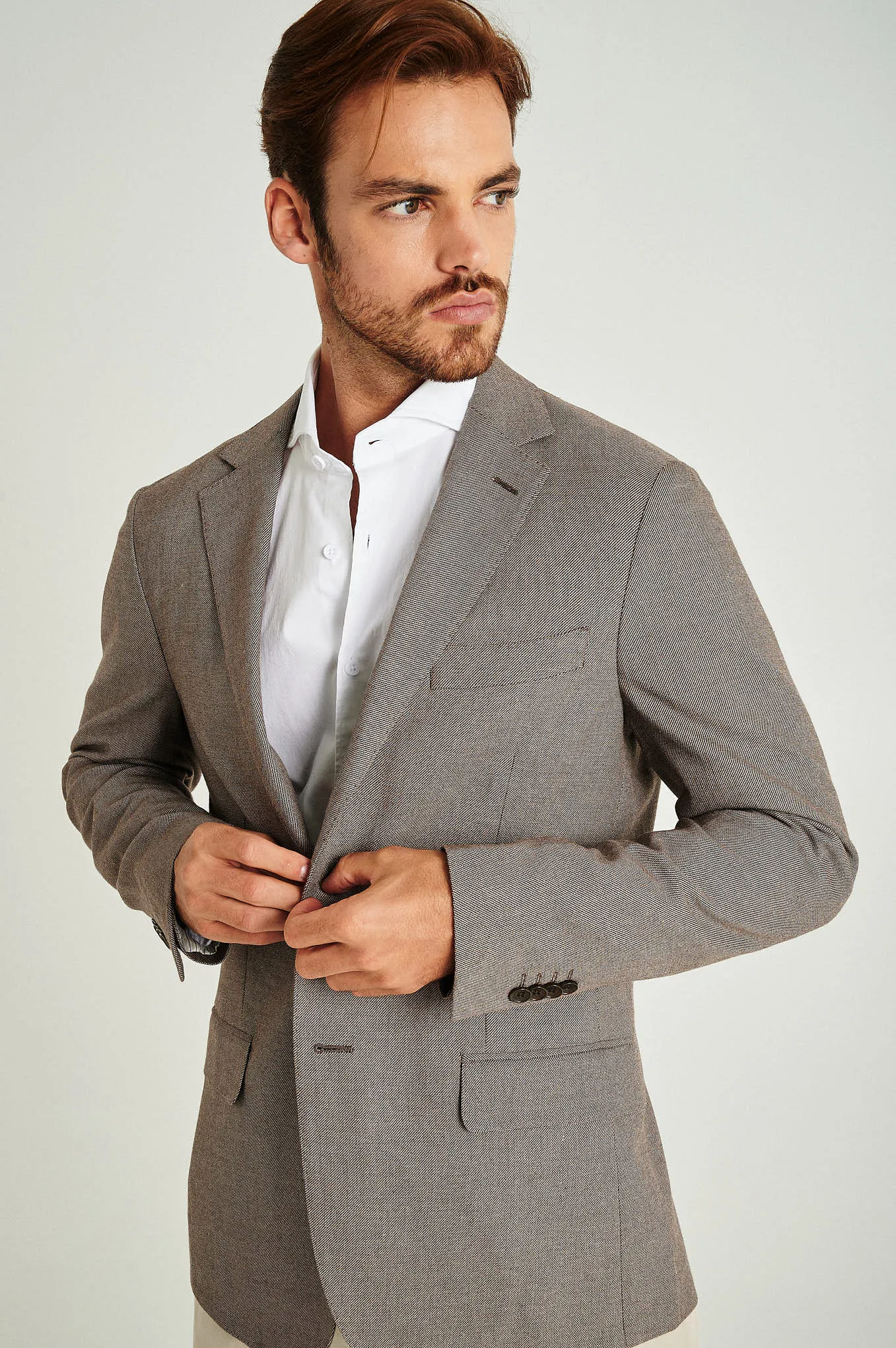 Slim fit stretch blazer