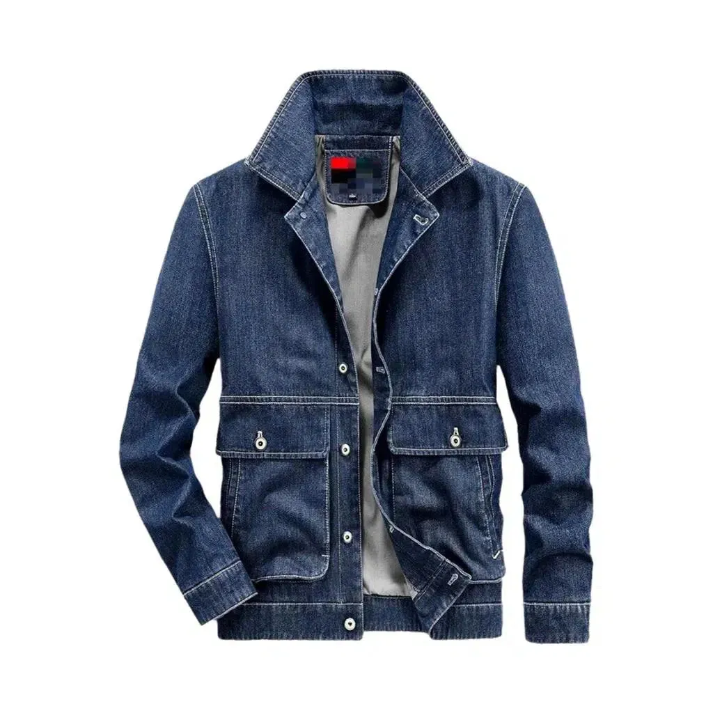 Slim men's jean jacket