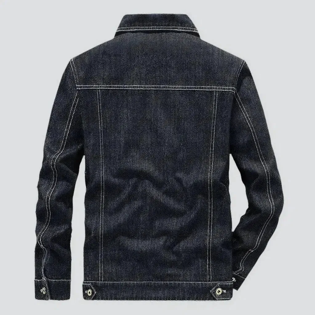 Slim men's jean jacket