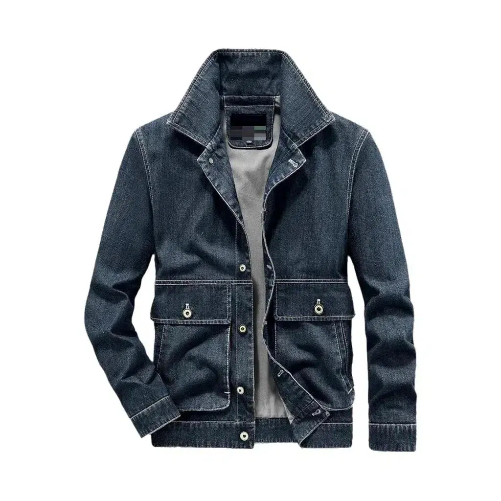 Slim men's jean jacket