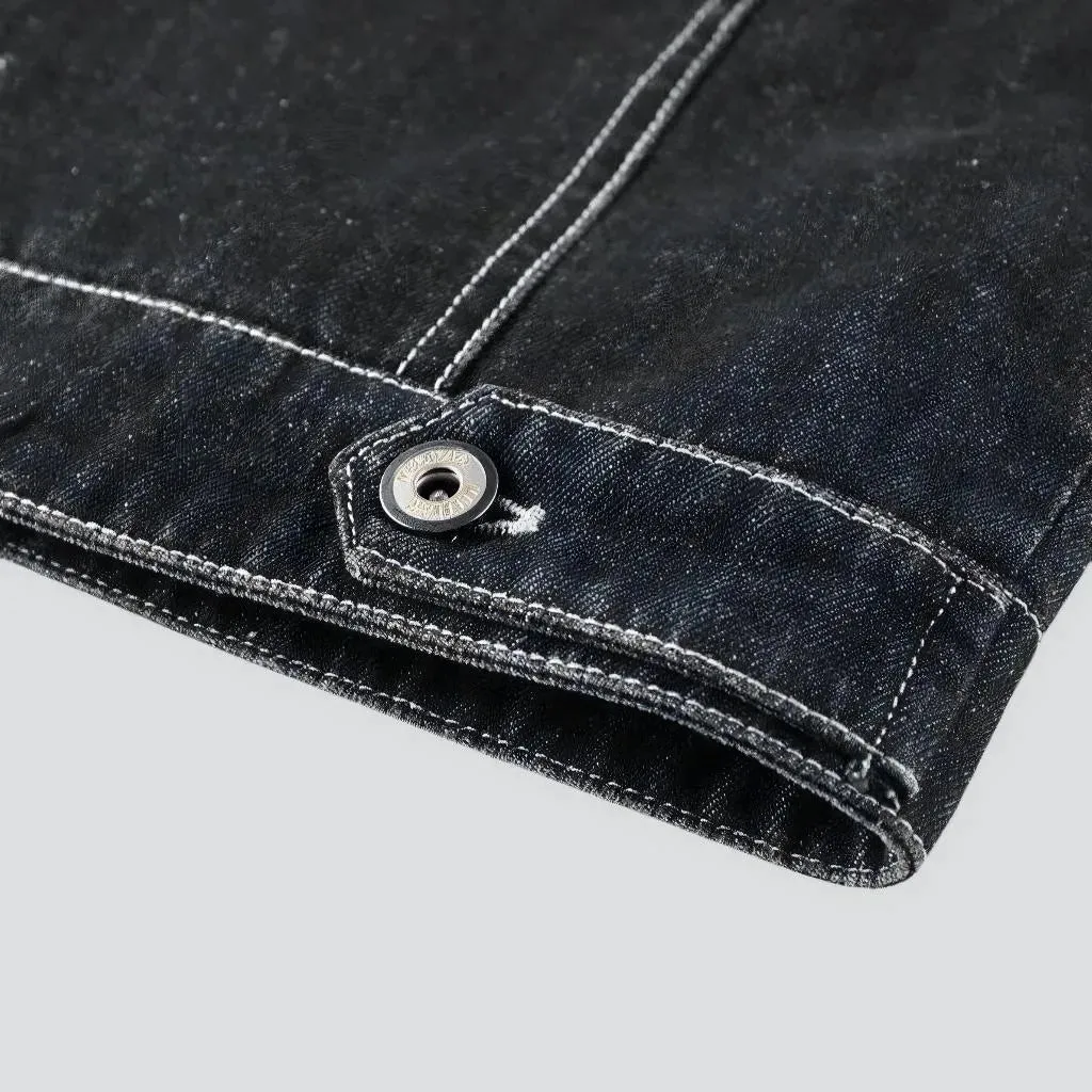 Slim men's jean jacket