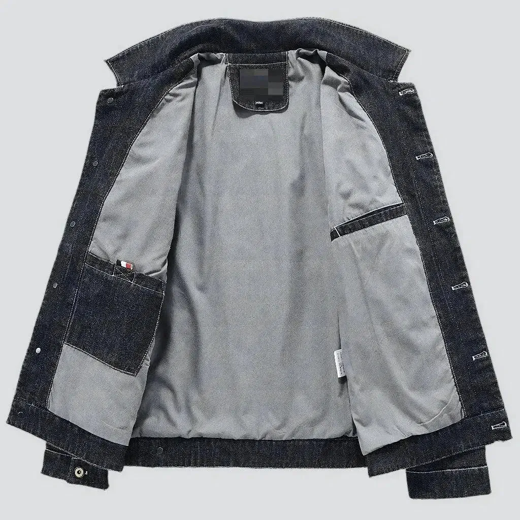 Slim men's jean jacket