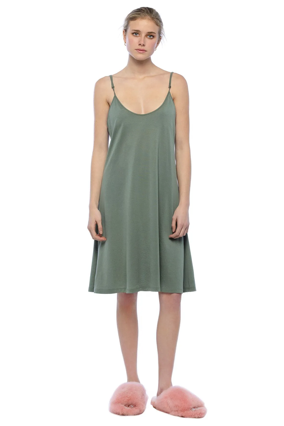 Slip Nightgown in Vert