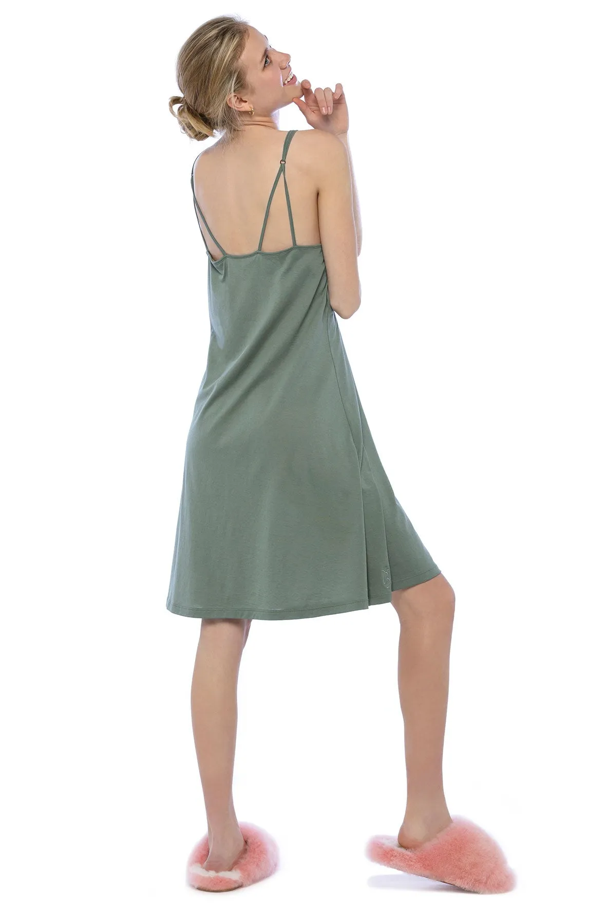 Slip Nightgown in Vert