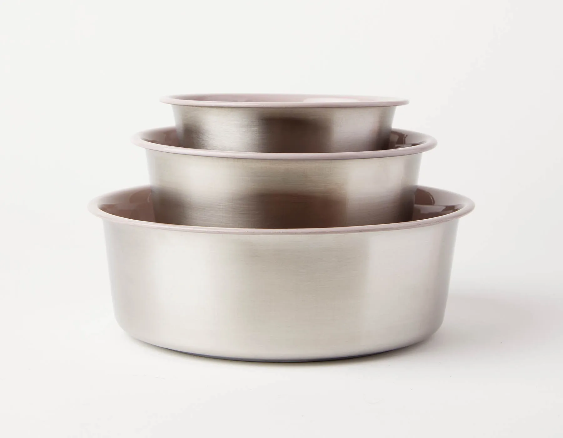 Slow Feeder Dog Bowl Pink - Anti Slip Stainless Steel