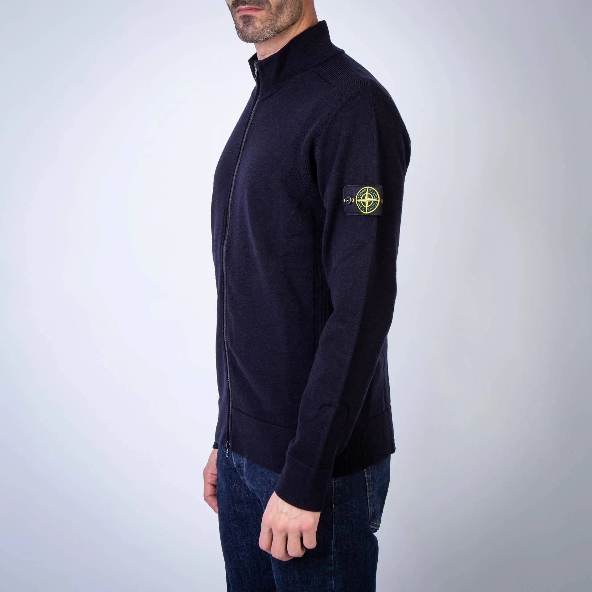 STONE ISLAND SWEATER 8115503A1 V0020 BLUE