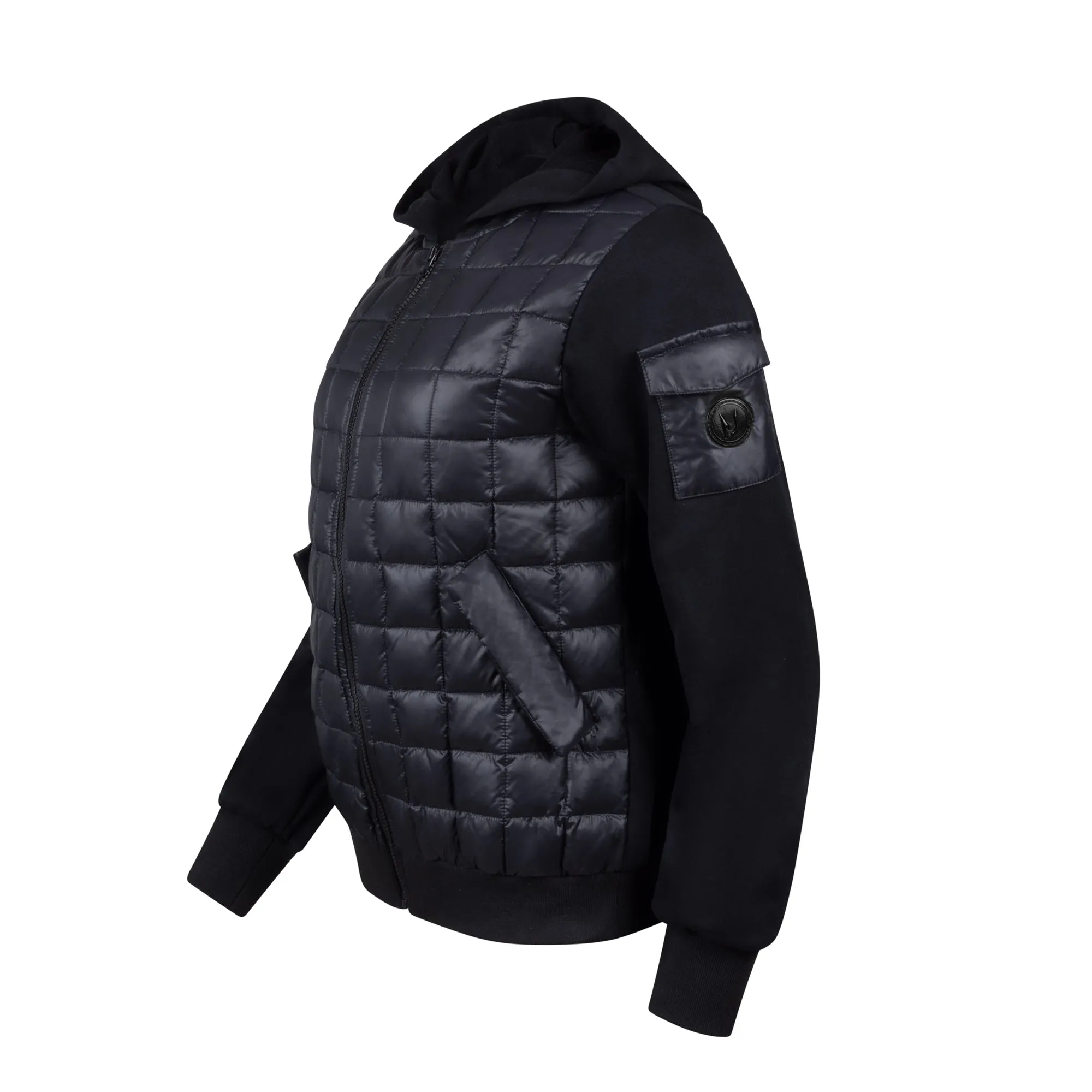 Teen Quilted Jacket - Shiny Black