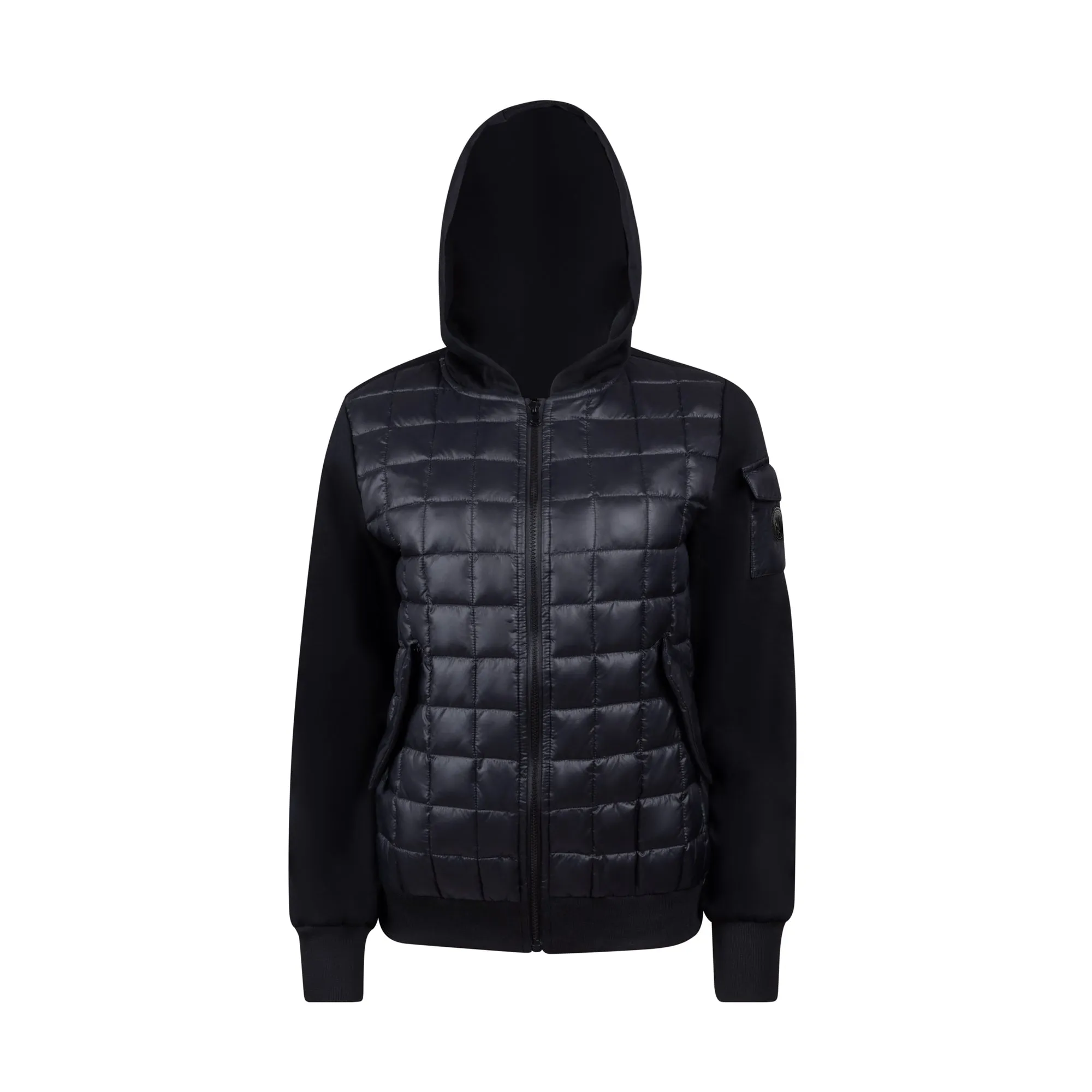 Teen Quilted Jacket - Shiny Black