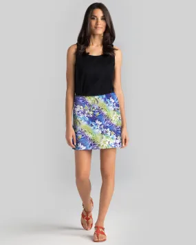 Tenerife Skort in Blue Belle Fleur