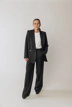 The Matildas Pinstripe Double Breasted Blazer