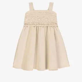 The Whitley Linen Crochet Tank Dress - KIDS