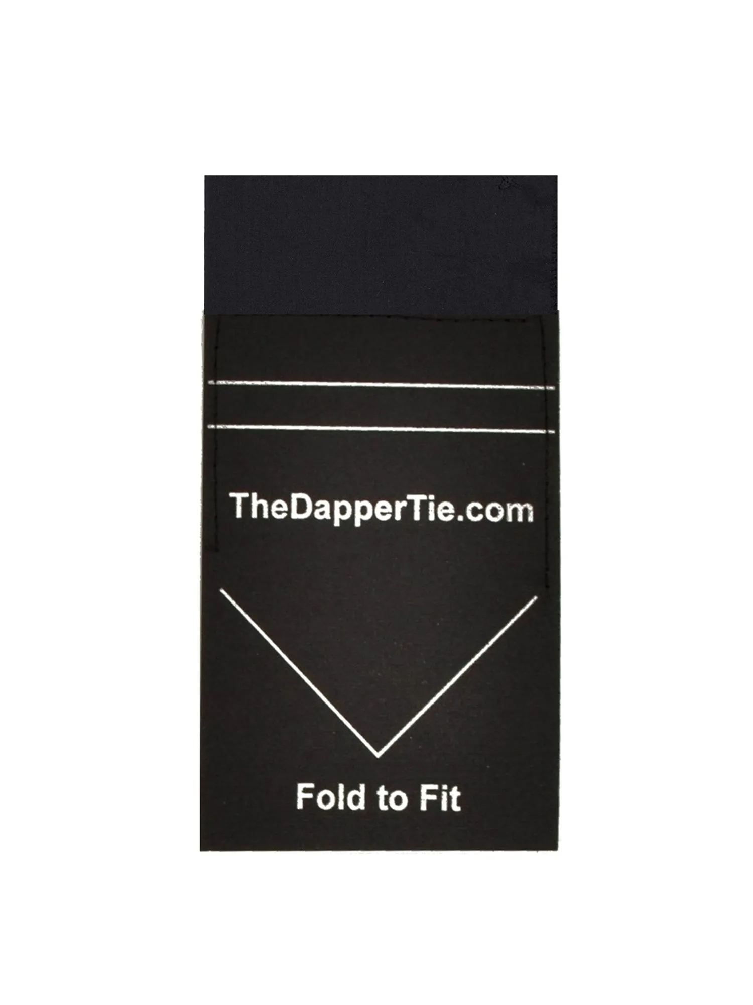 TheDapperTie - Men's Extra Thick Cotton Flat Pre Folded Pocket Square on Card