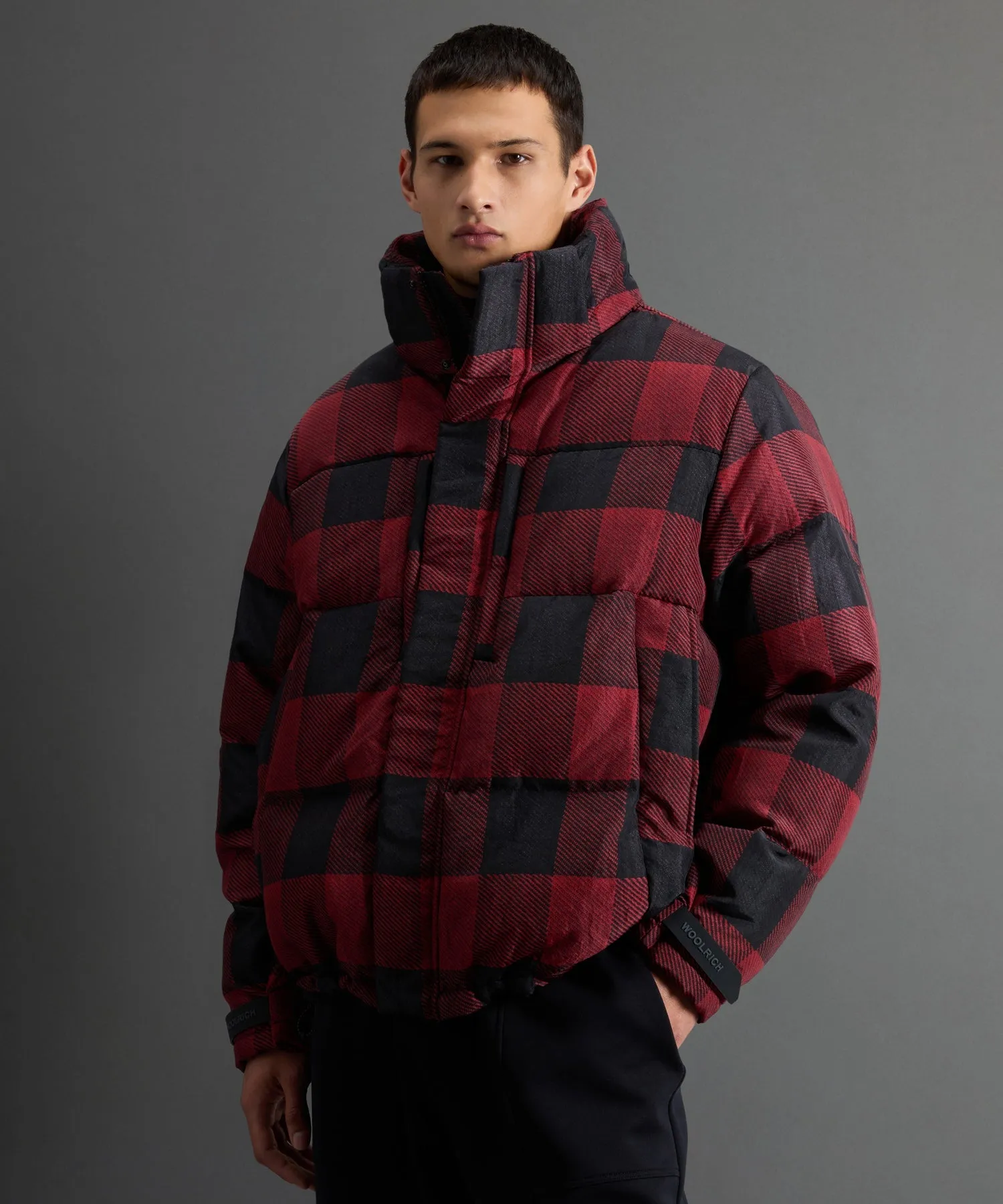 Todd Snyder X Woolrich Short Parka in Buffalo Check