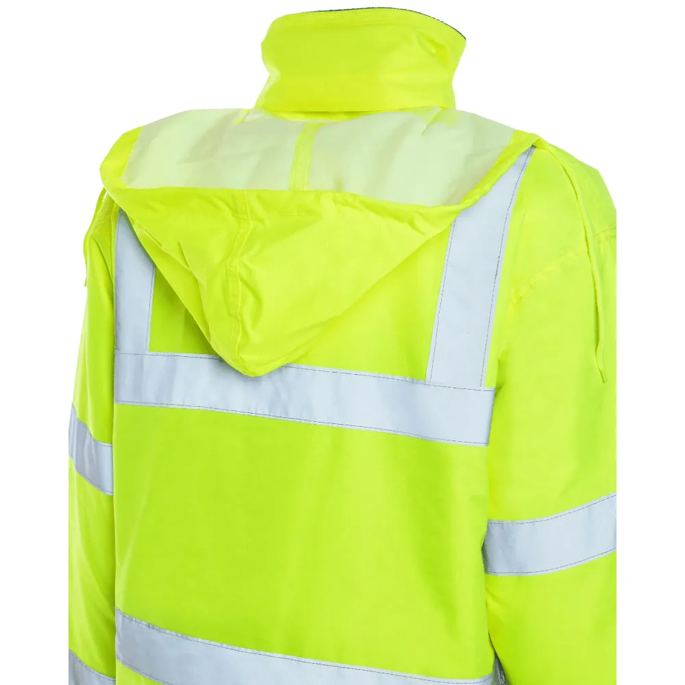 Utility Pro Hi Vis Contractor Teflon Jacket Class 3 Coat - Yellow - UHV1004