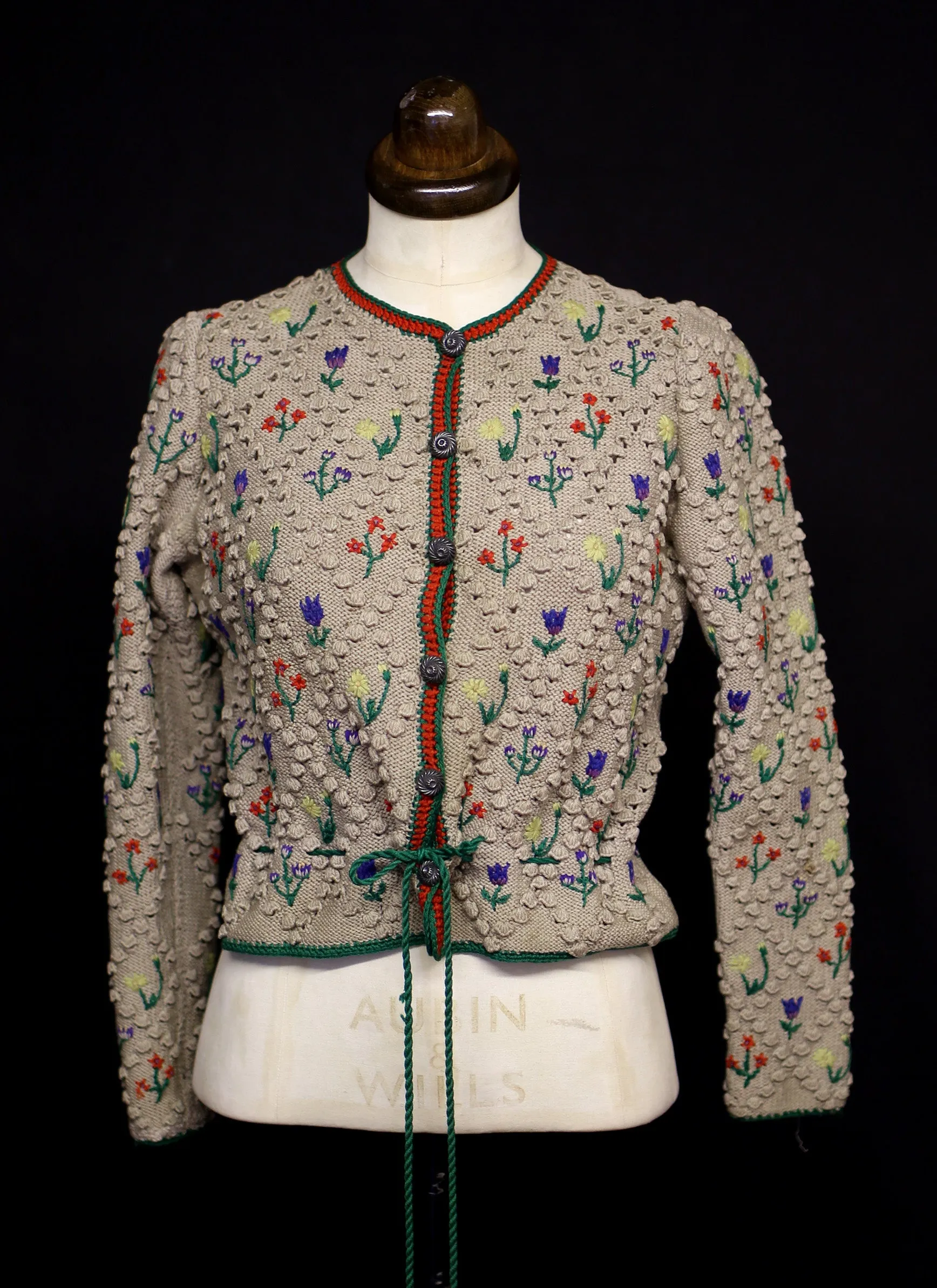 Vintage 1930s Hand Knitted Cardigan