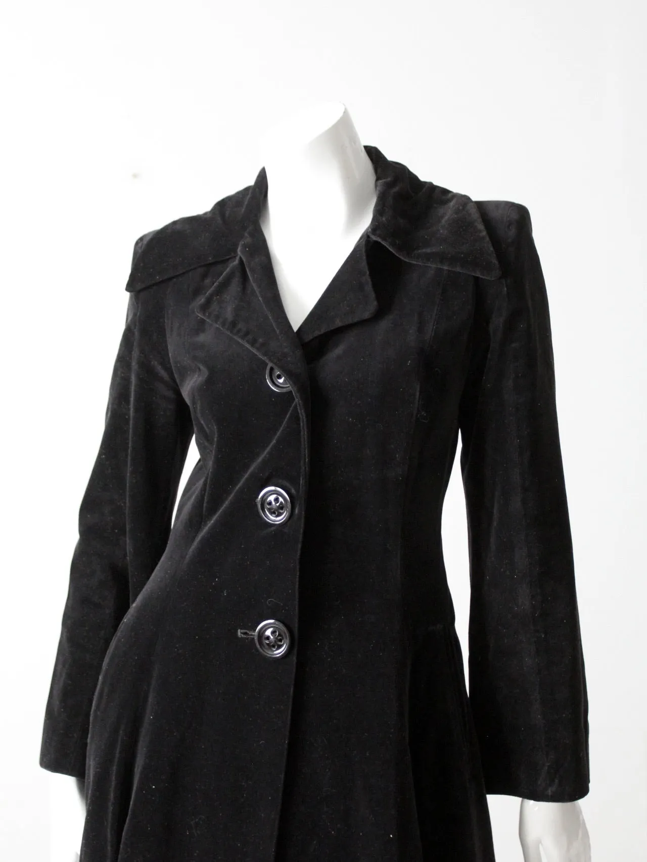 vintage 60s Stirling Cooper velvet overcoat