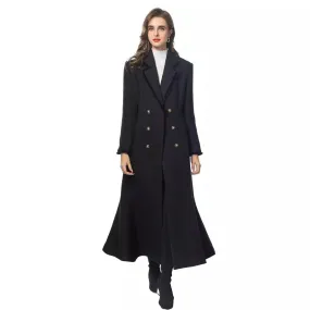 Vintage Elegant Long Tweed Coat (MS070)