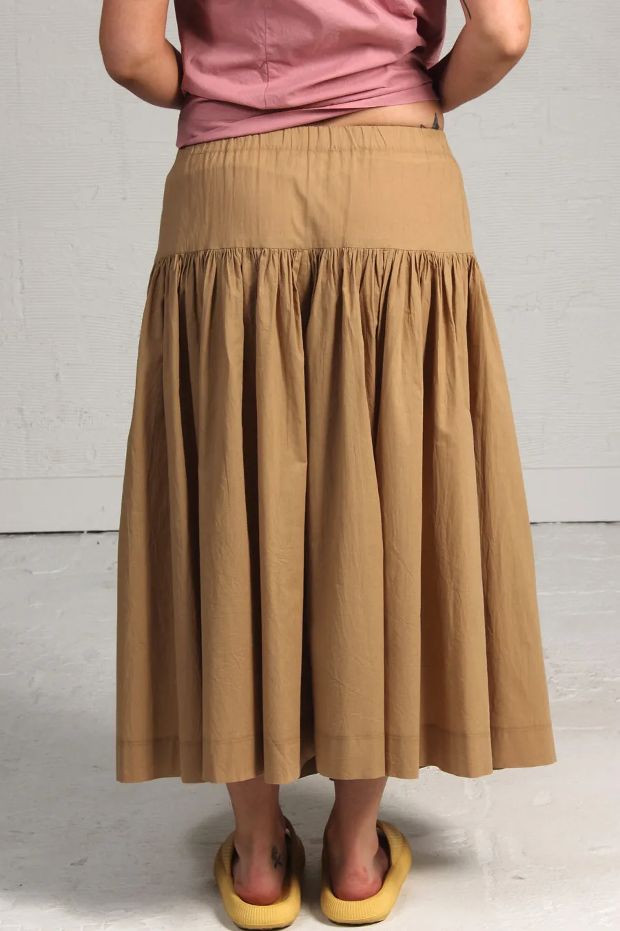 Voile Viv Skirt - coffee