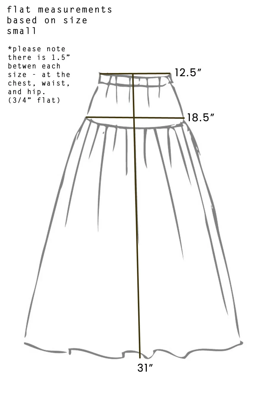 Voile Viv Skirt - coffee