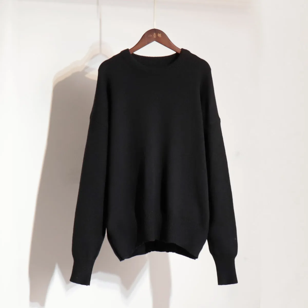 Wenkouban sweater outfits Elegant Solid Color Casual round Neck Sweater 2024 Autumn and Winter