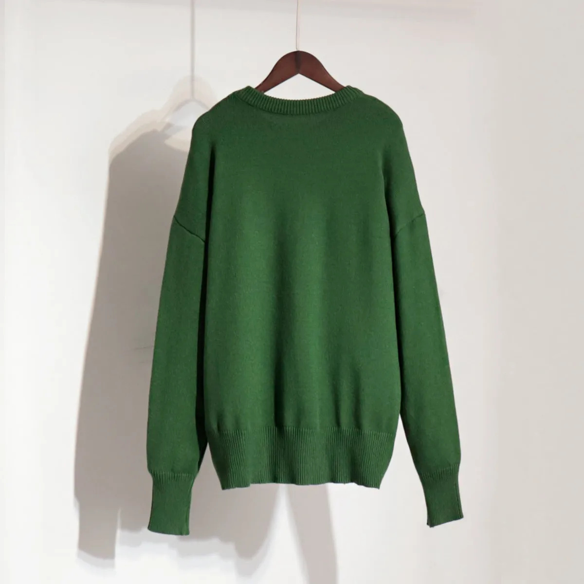 Wenkouban sweater outfits Elegant Solid Color Casual round Neck Sweater 2024 Autumn and Winter