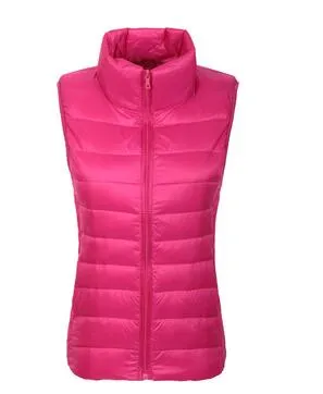 Winter Jacket  Women Vest 100% White Duck Down Vest  2015 Winter Vest Women Sexy Lovers Slim Short Jackets Parka Plus XXXL