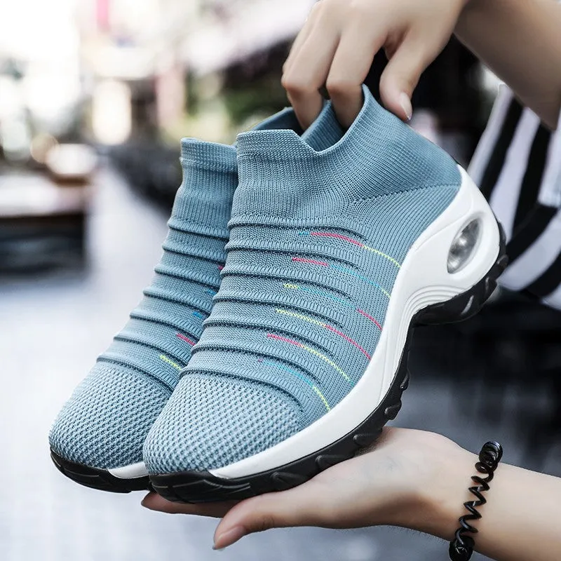 Women's air cushion joker breathable lightweight leisure sneakers