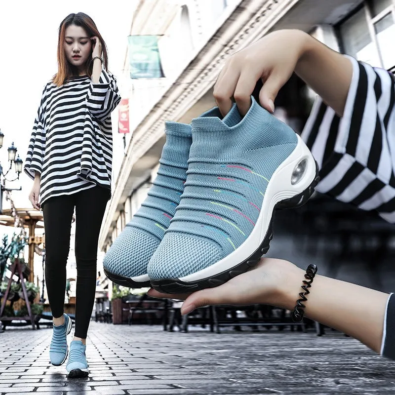 Women's air cushion joker breathable lightweight leisure sneakers