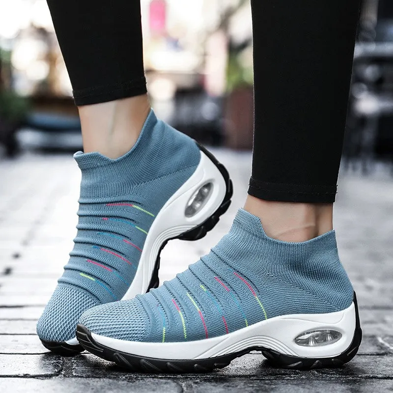 Women's air cushion joker breathable lightweight leisure sneakers