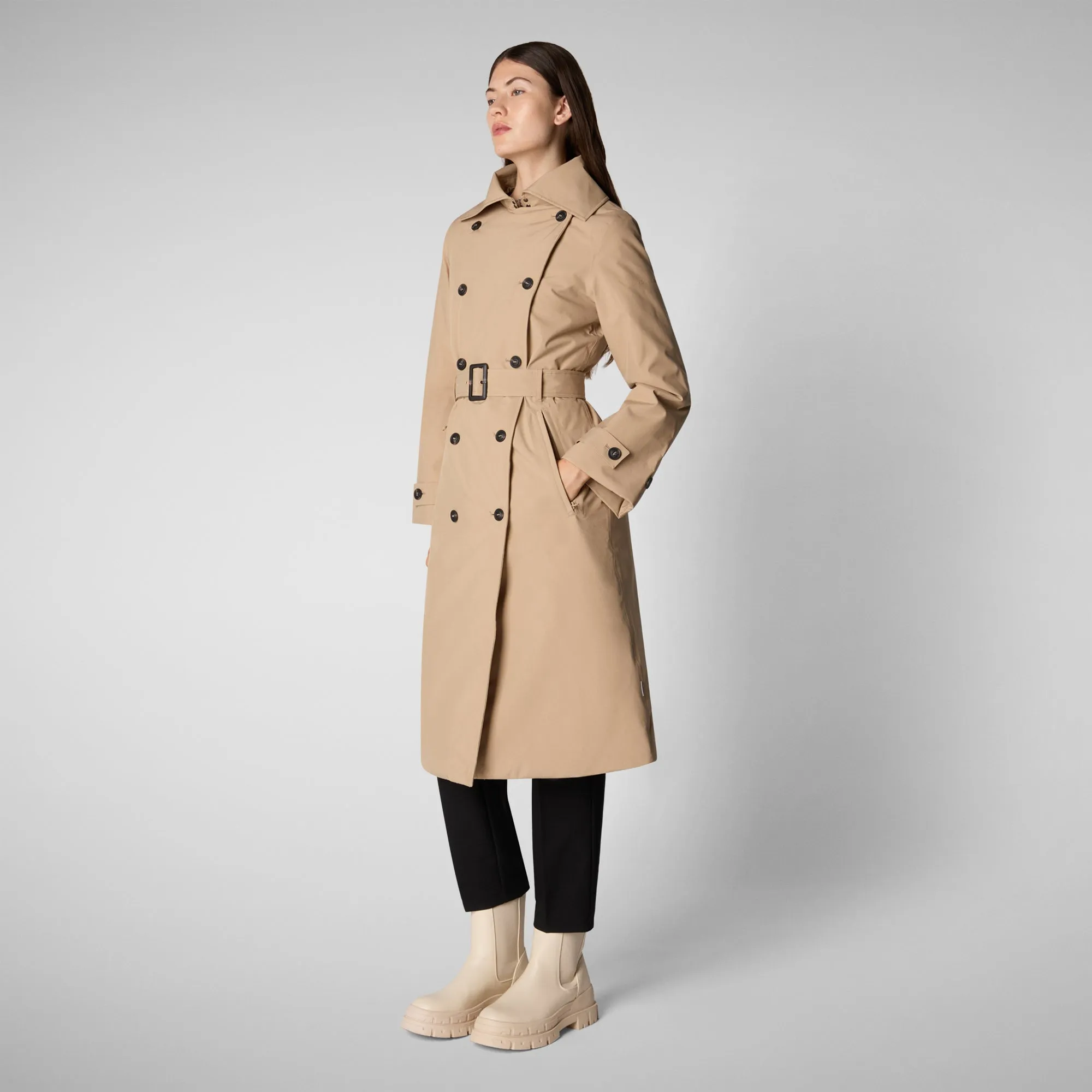 Women's coat Katrina in stardust beige