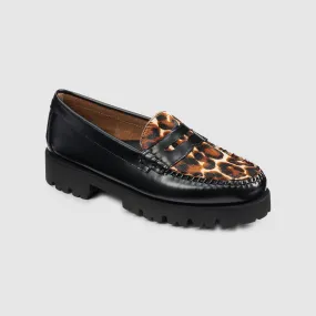 WOMENS WHITNEY LEOPARD SUPER LUG WEEJUNS LOAFER