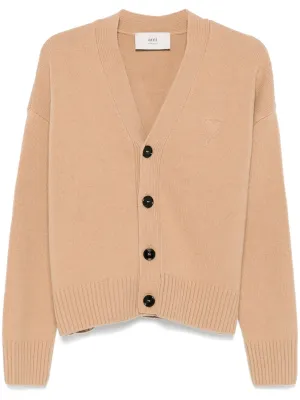 wool-cashmere v-neck cardigan