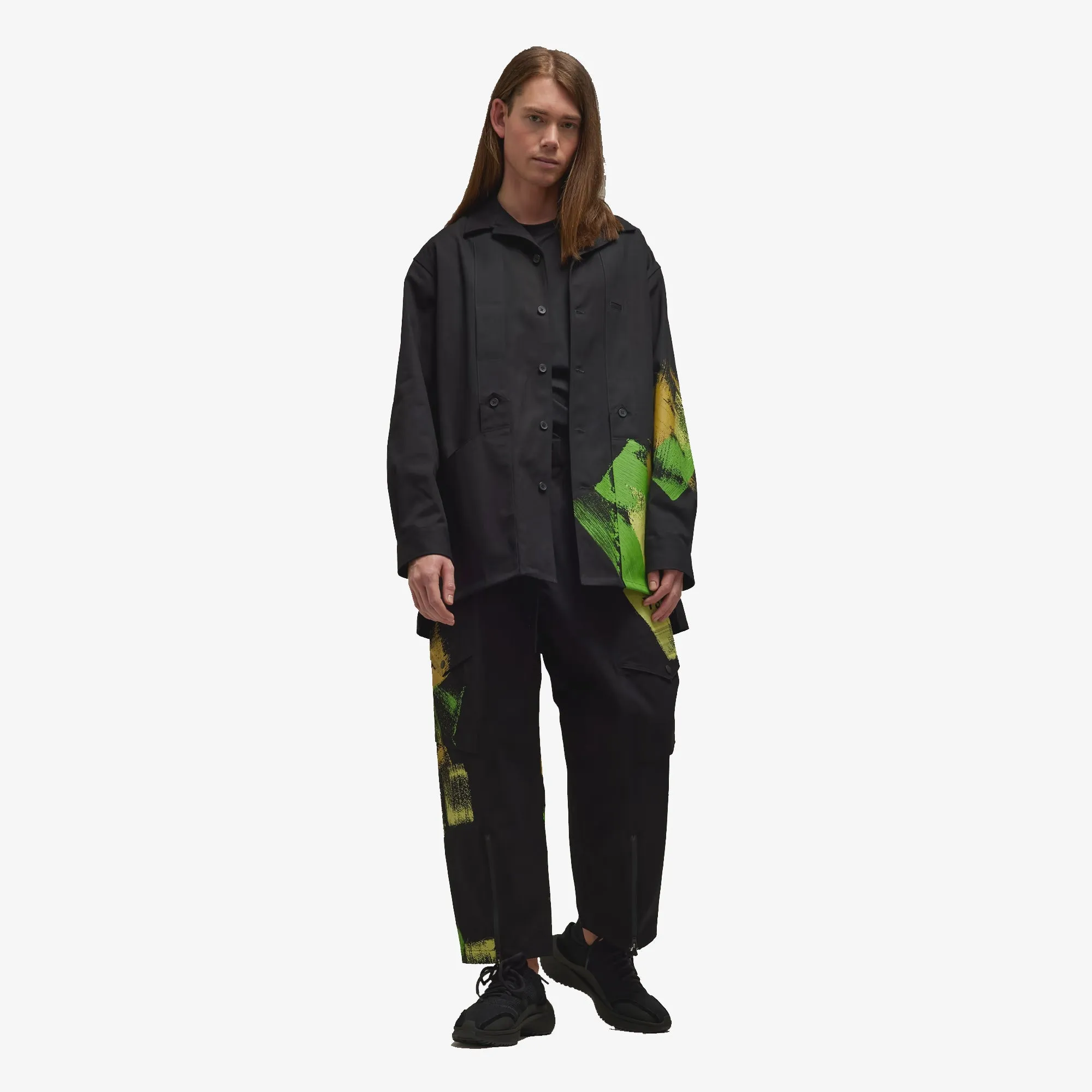 Y-3 | GRAPHIC WORKWEAR PANTS  { BLACK