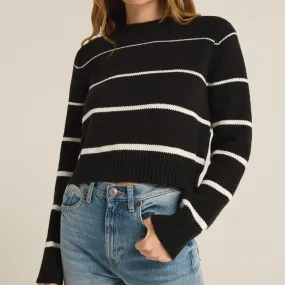 Z Supply Black Milan Stripe Sweater